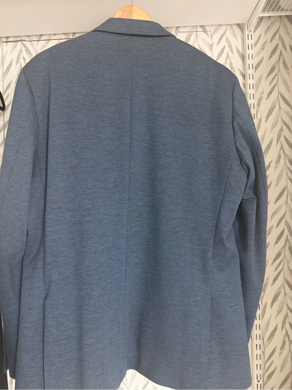 7 Diamonds Men's Navy Textured Knit Blazer